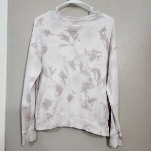 Athleta Sundown Tie Dye Sweatshirt Crewneck Pullover Size XS Lavender